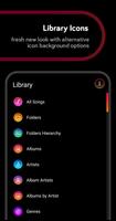 Liv Dark - Poweramp v3 Skin ภาพหน้าจอ 2