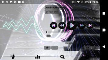 Poweramp skin neon v3 ภาพหน้าจอ 3
