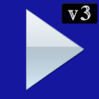 Poweramp v3 skin blue light icon