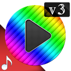 Poweramp v3 skin rainbow アイコン