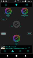 Poweramp v3 skin rainbow syot layar 3