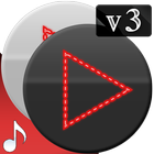 Poweramp v3 skin red dots ไอคอน