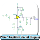 Schéma du circuit de l'amplificateur de puissance icône