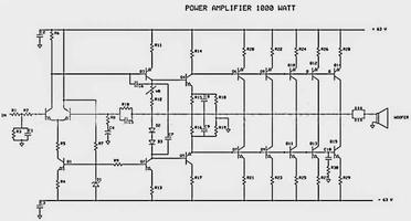 Poster Schema circuitale amplificatore di potenza