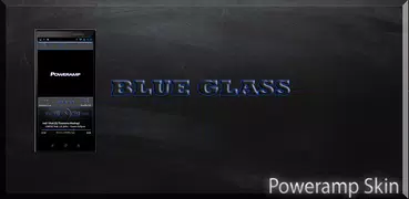 Poweramp Skin Blue Glass
