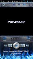 Poweramp Skin Blue Inferno Affiche