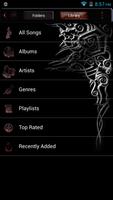 برنامه‌نما Poweramp Skin Dragon عکس از صفحه