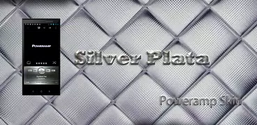 Poweramp Skin Silver Plata