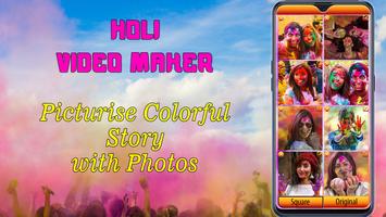 برنامه‌نما Holi – Photo Slideshow Maker –Photo To Video Maker عکس از صفحه