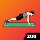 ikon 200 Push Up Pelatihan di rumah