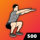 500 Sentadillas: Ejercicios icono