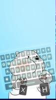 Cute Bare Bear Keyboard Cartaz