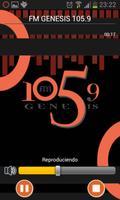 FM Génesis 105.9 الملصق