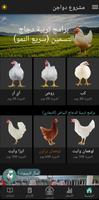 مشروع دواجن الملصق