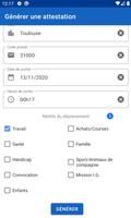 2 Schermata Attestation de déplacement