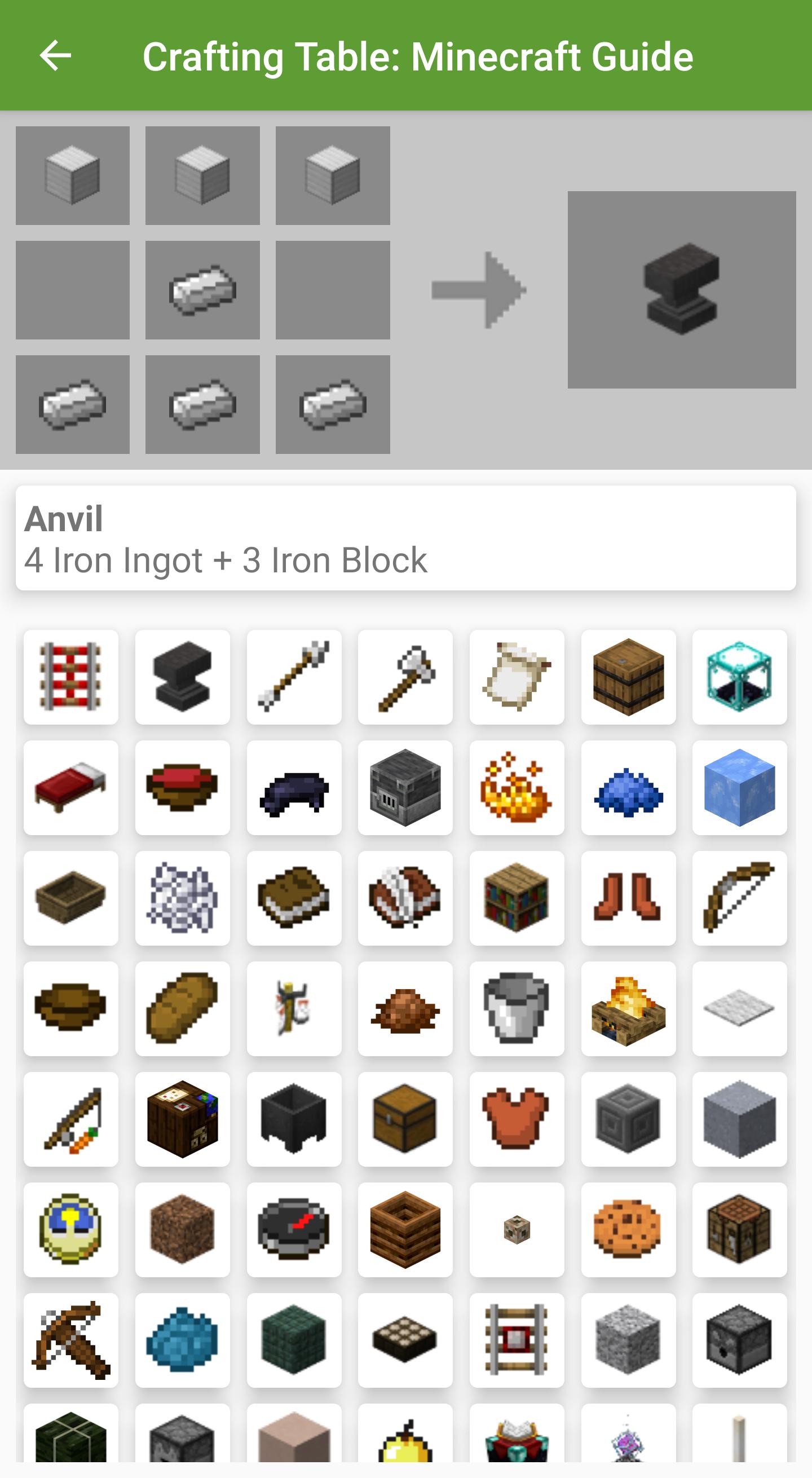 Crafting Table Minecraft Guide For Android Apk Download