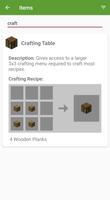 برنامه‌نما Crafting Table Minecraft Guide عکس از صفحه
