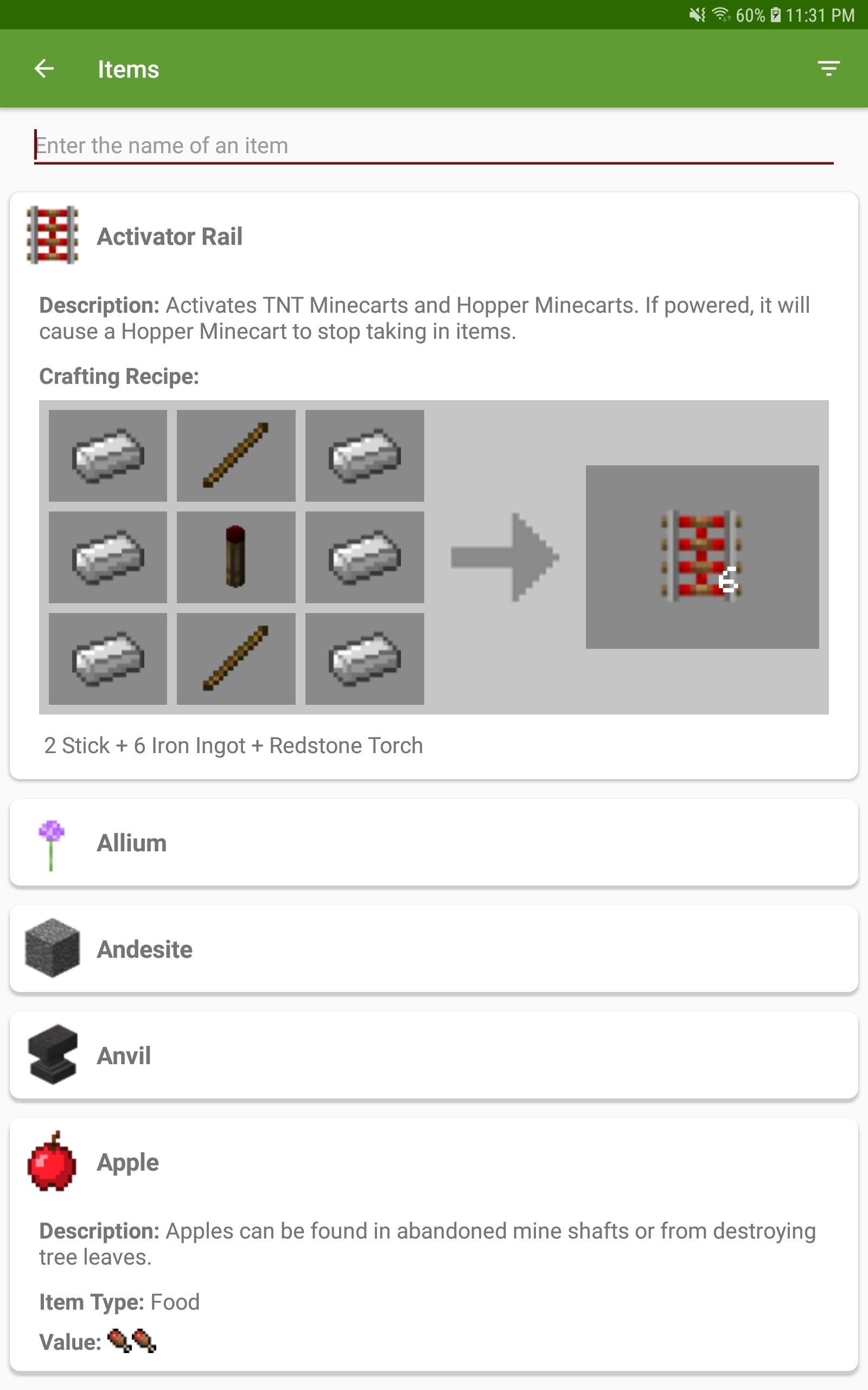 Crafting Table Minecraft Guide For Android Apk Download