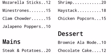 Make Menu
