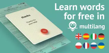 Multilang cards: Learn Words