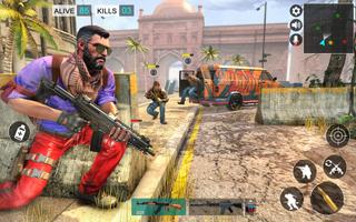 FPS Counter Firing Attack - City Counter War Games Affiche
