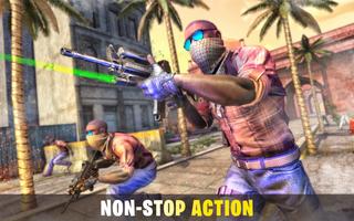 FPS Counter Firing Attack - City Counter War Games capture d'écran 3