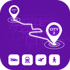 Find Distance Between Cities أيقونة