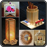 DIY Popsicle Stick Craft Home Project Ideas Design biểu tượng