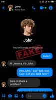 Fake messenger, fake conversations and call captura de pantalla 3