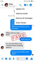 Fake messenger, fake conversations and call Poster