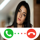 Fake call from charli d'amelio icon