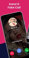 Karol G Fake Video Call & Chat Affiche