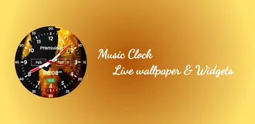 Music Clock Live Wallpaper