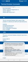 Terminal Emulator Commands capture d'écran 2