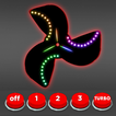 Electric Fan led lights - rain icon