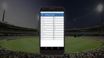 Cricket Statistics Tracker capture d'écran 1