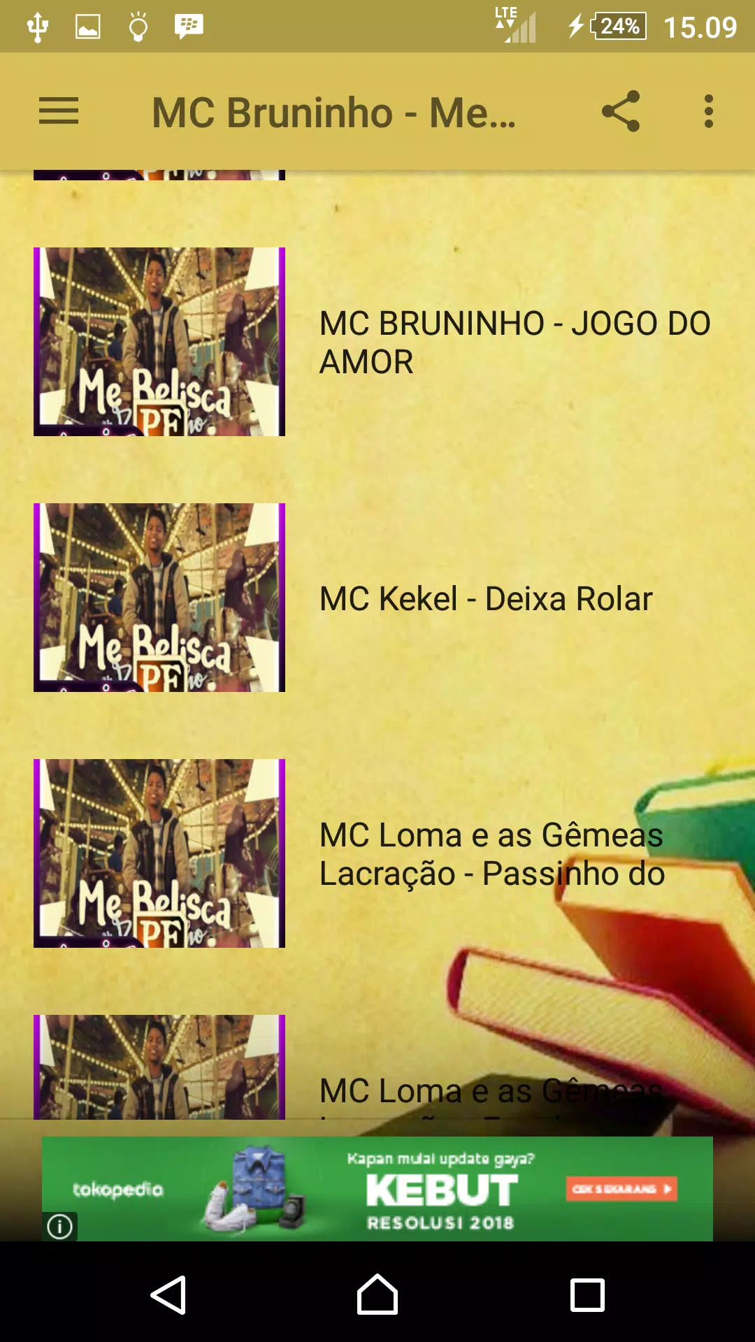 MC Bruninho - Jogo do Amor Musica e Letra 2018 APK voor Android