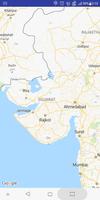 Gujarat Map पोस्टर