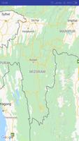 Mizoram Map capture d'écran 1