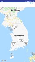 South Korea Map Poster