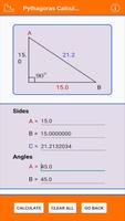Pythagorean Theorem calculator Screenshot 2