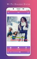 MyPic Dialogue Lyrical Status Maker With Song تصوير الشاشة 1
