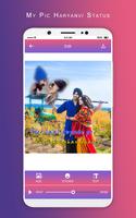 MyPic Haryanvi Lyrical Status Maker With Song تصوير الشاشة 1