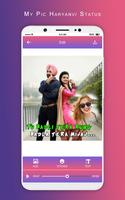 MyPic Haryanvi Lyrical Status Maker With Song تصوير الشاشة 2