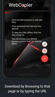 WebCopier capture d'écran 1
