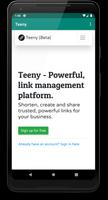 Teeny - Powerful, link management platform Affiche