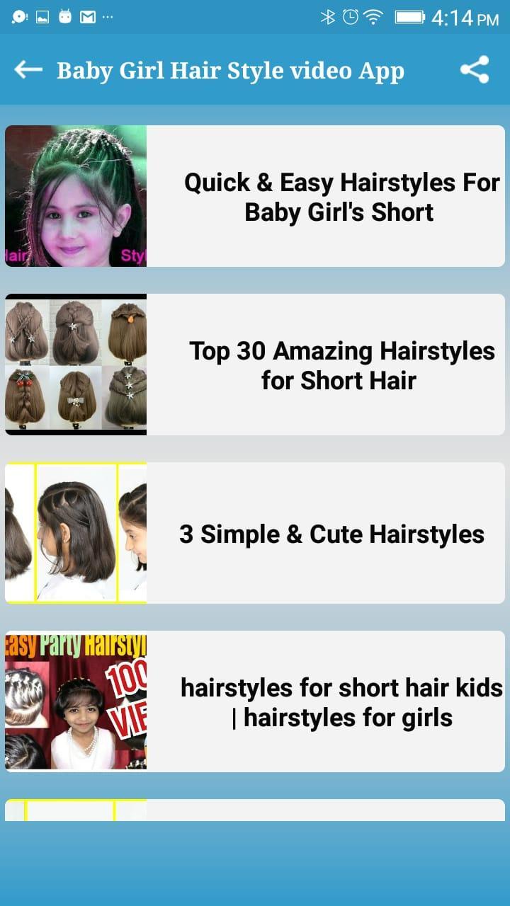 Baby Girl Hair Style Step By Steps Videos App 2019 For