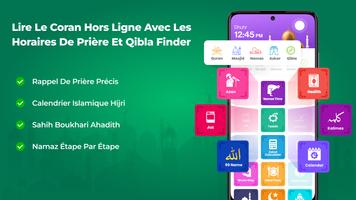Horaires prière: Coran, Hadith Affiche
