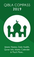 Islamic App-Qibla Finder, Prayer Time & Muslim Dua Affiche