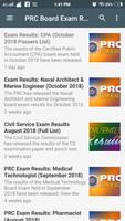 PRC Board Exam Results capture d'écran 1